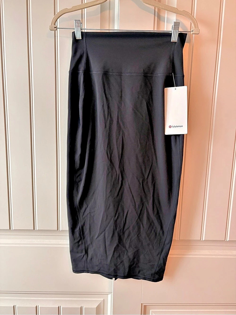 lululemon Nulu™ Slim-Fit HR Skirt Black Midi Skirt Size 6 NWT - Picture 5 of 7